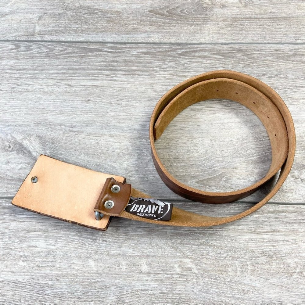 Brave Beltworks Western Italian Leather Belt - Picture 4 of 8